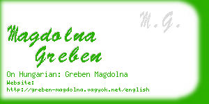 magdolna greben business card